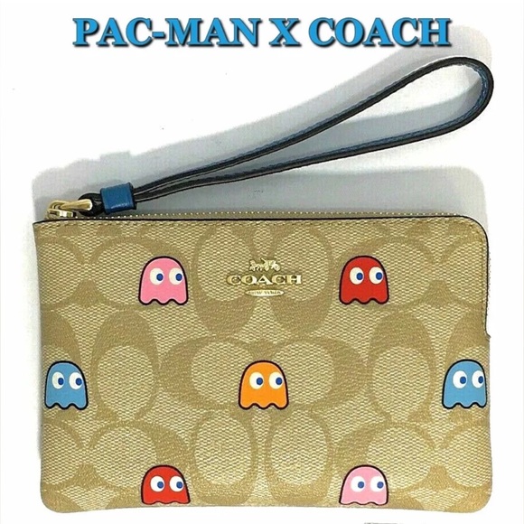 Coach Pac-Man Wristlet Bag NWT